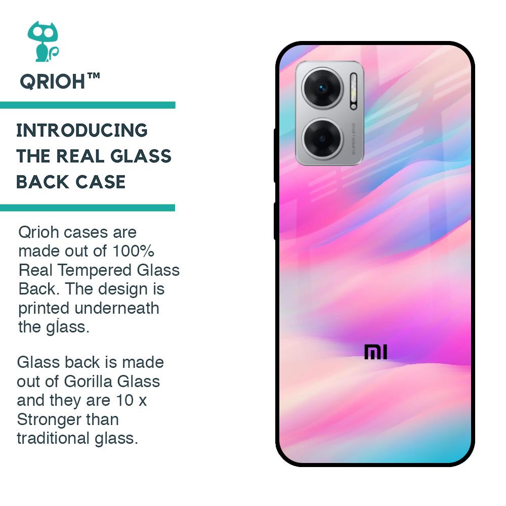 Colorful Waves Glass case for Redmi 11 Prime 5G
