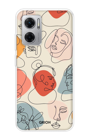 Abstract Faces Redmi 11 Prime 5G Back Cover