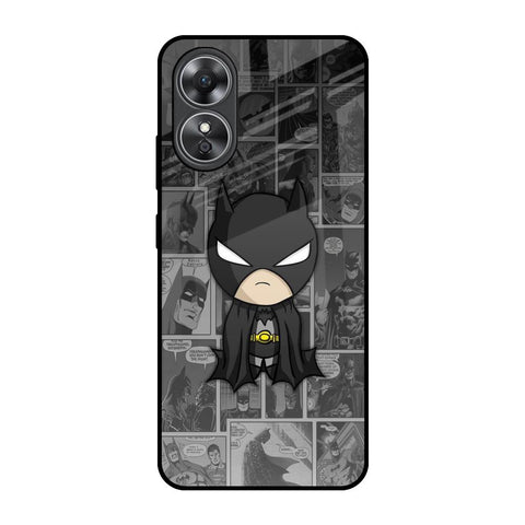 Cartoon Art OPPO A17 Glass Back Cover Online