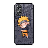 Orange Chubby OPPO A17 Glass Back Cover Online