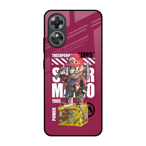 Gangster Hero OPPO A17 Glass Back Cover Online