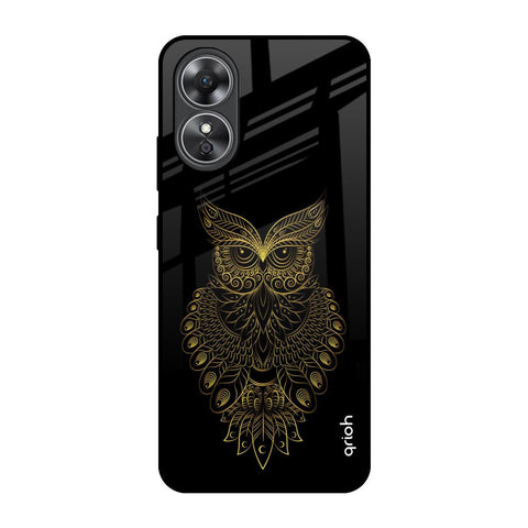 Golden Owl OPPO A17 Glass Back Cover Online