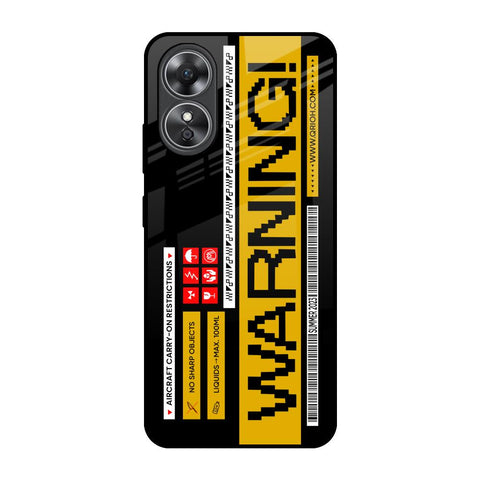 Aircraft Warning OPPO A17 Glass Back Cover Online