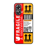 Handle With Care OPPO A17 Glass Back Cover Online