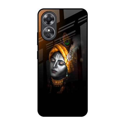 Ombre Krishna OPPO A17 Glass Back Cover Online