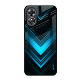 Vertical Blue Arrow OPPO A17 Glass Back Cover Online