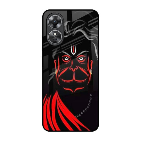 Lord Hanuman OPPO A17 Glass Back Cover Online
