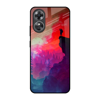 Dream So High OPPO A17 Glass Back Cover Online