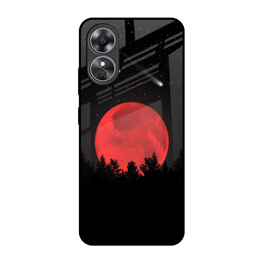 Moonlight Aesthetic OPPO A17 Glass Back Cover Online