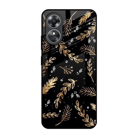 Autumn Leaves OPPO A17 Glass Back Cover Online