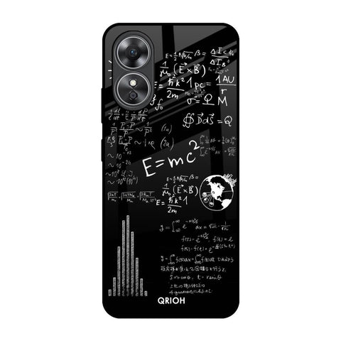 Funny Math OPPO A17 Glass Back Cover Online