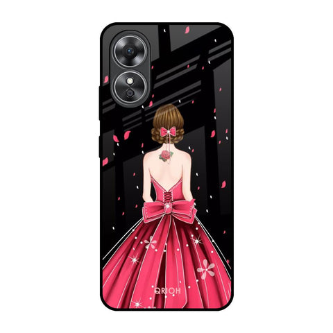 Fashion Princess OPPO A17 Glass Back Cover Online