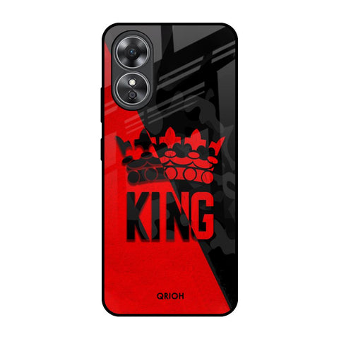 I Am A King OPPO A17 Glass Back Cover Online