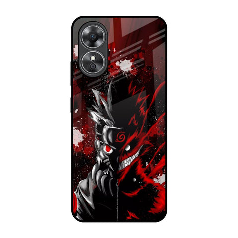 Dark Character OPPO A17 Glass Back Cover Online
