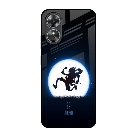 Luffy Nika OPPO A17 Glass Back Cover Online