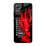 Red Vegeta OPPO A17 Glass Back Cover Online