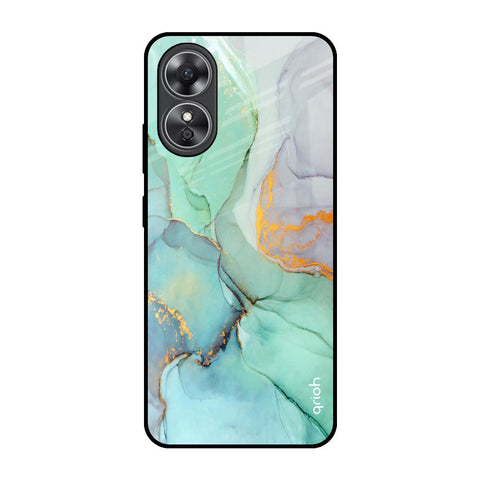 Green Marble OPPO A17 Glass Back Cover Online