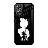 Monochrome Goku OPPO A17 Glass Back Cover Online