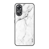 Modern White Marble OPPO A17 Glass Back Cover Online