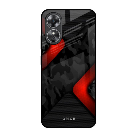Modern Camo Abstract OPPO A17 Glass Back Cover Online