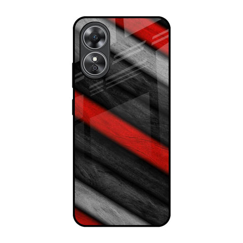 Soft Wooden Texture OPPO A17 Glass Back Cover Online