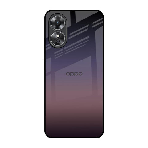 Grey Ombre OPPO A17 Glass Back Cover Online