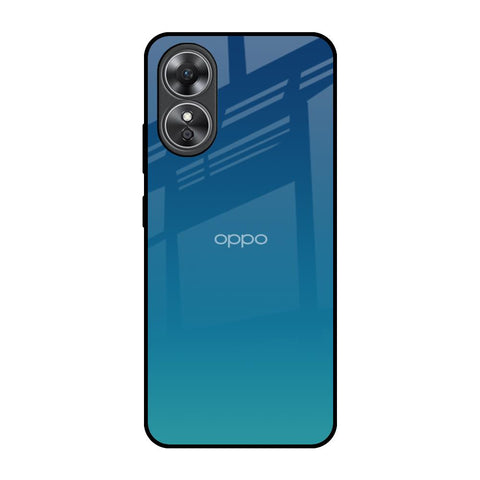 Celestial Blue OPPO A17 Glass Back Cover Online