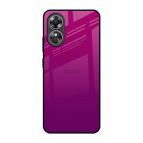 Magenta Gradient OPPO A17 Glass Back Cover Online