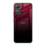 Wine Red OPPO A17 Glass Back Cover Online
