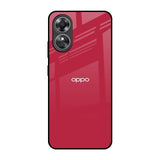 Solo Maroon OPPO A17 Glass Back Cover Online