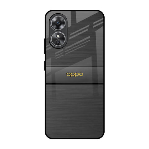 Grey Metallic Glass OPPO A17 Glass Back Cover Online