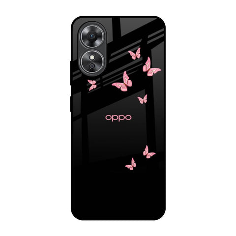 Fly Butterfly OPPO A17 Glass Back Cover Online