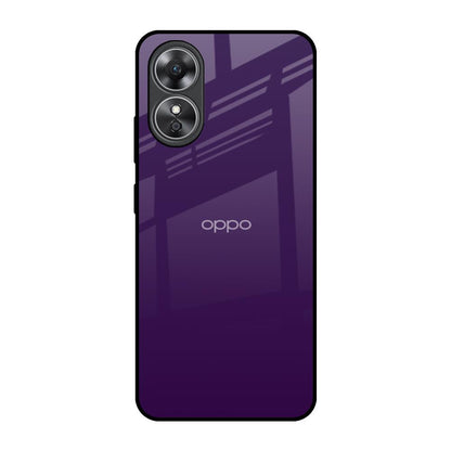 Dark Purple OPPO A17 Glass Back Cover Online