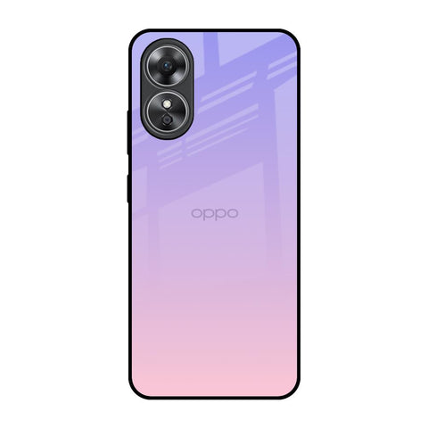 Lavender Gradient OPPO A17 Glass Back Cover Online