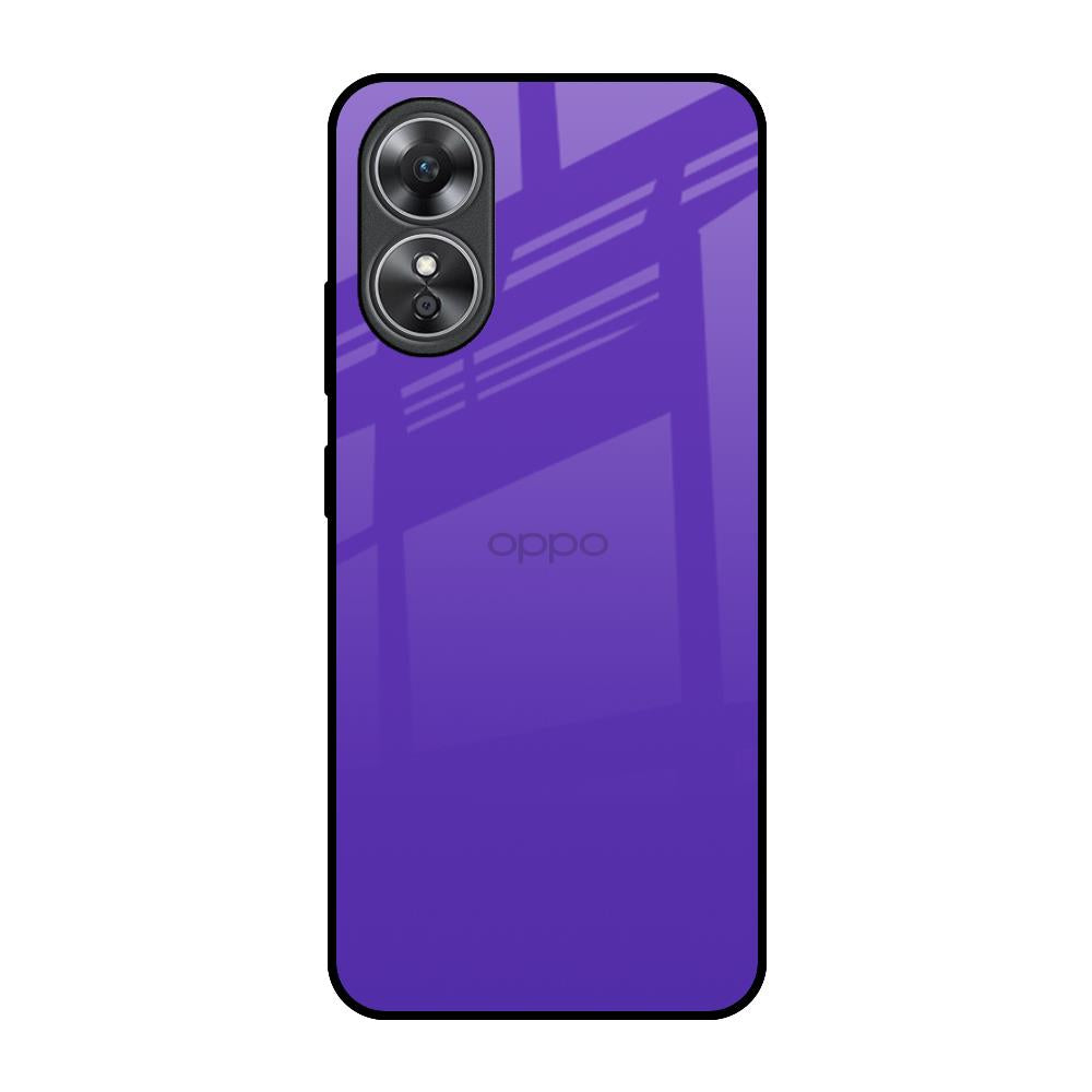 Amethyst Purple OPPO A17 Glass Back Cover Online