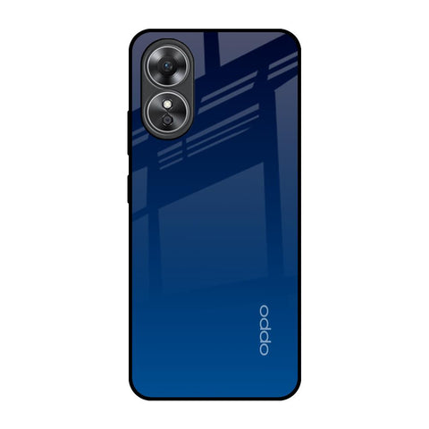 Very Blue OPPO A17 Glass Back Cover Online
