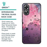 Space Doodles Glass Case for OPPO A17