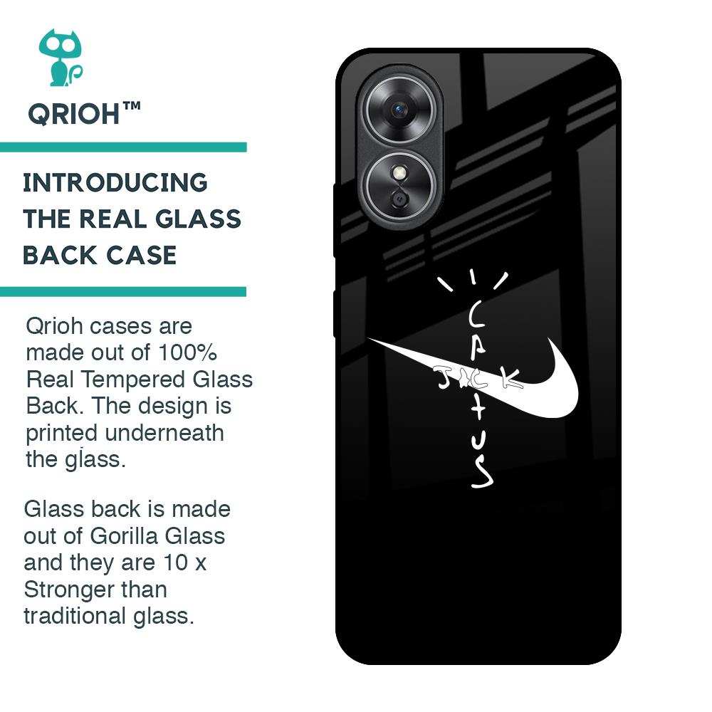 Jack Cactus Glass Case for OPPO A17