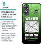Zoro Wanted Glass Case for OPPO A17