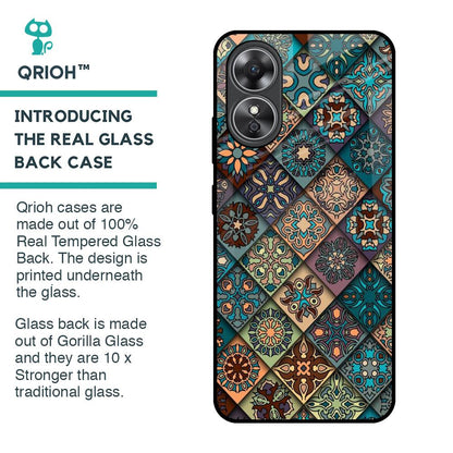 Retro Art Glass Case for OPPO A17