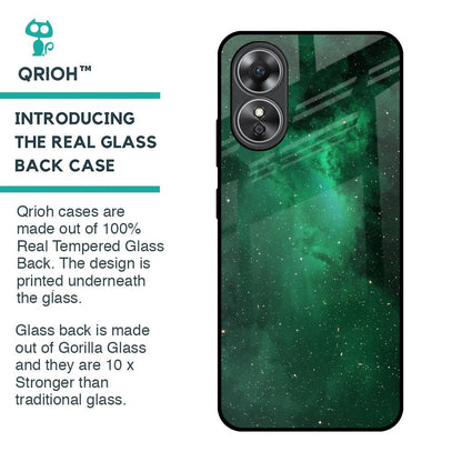 Emerald Firefly Glass Case For OPPO A17
