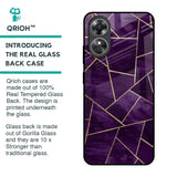 Geometric Purple Glass Case For OPPO A17