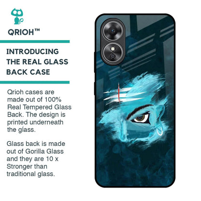 Power Of Trinetra Glass Case For OPPO A17