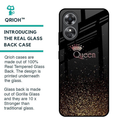 I Am The Queen Glass Case for OPPO A17