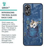 Kitty In Pocket Glass Case For OPPO A17