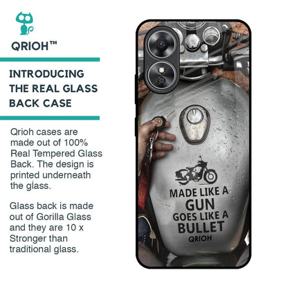 Royal Bike Glass Case for OPPO A17