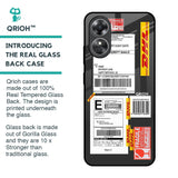 Cool Barcode Label Glass Case For OPPO A17