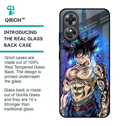 Branded Anime Glass Case for OPPO A17