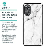 Modern White Marble Glass Case for OPPO A17