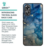Blue Cool Marble Glass Case for OPPO A17